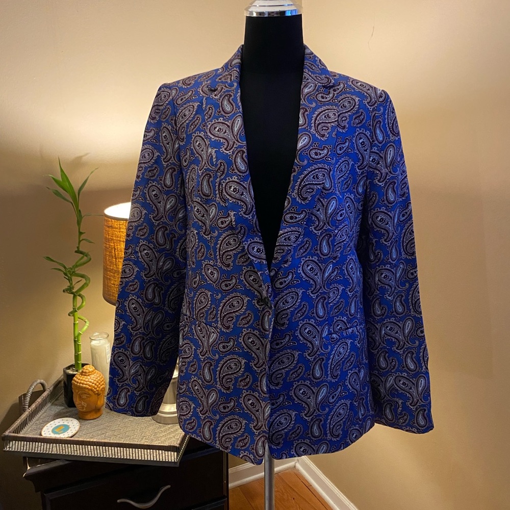 Banana Republic Paisley Print Blazer